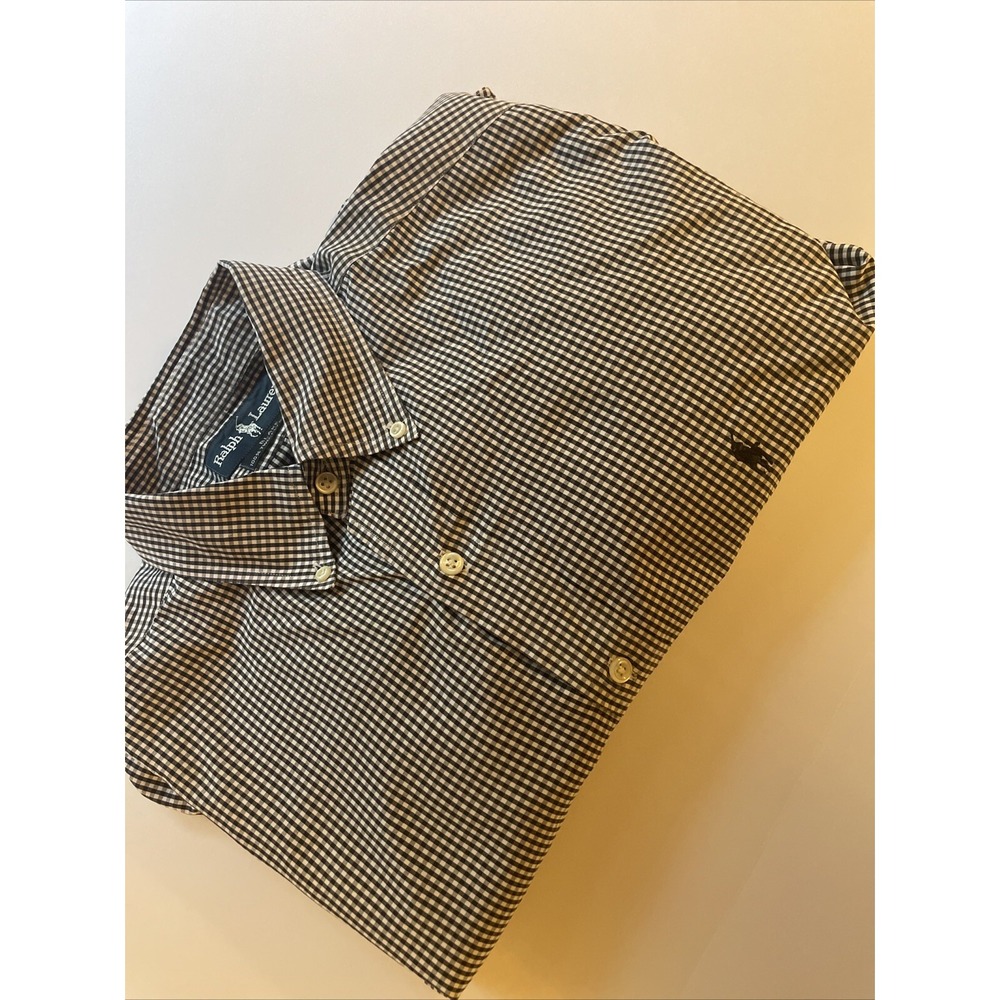 Ralph Lauren Polo Blake Button Down Two Ply Cotton Size L